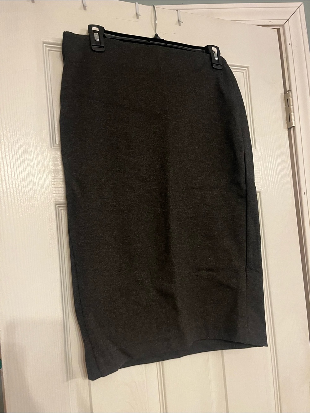 Dalia Collection Dark Charcoal Pencil Skirt